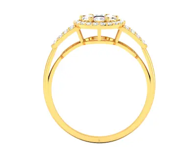 Women Ring  Render 3dm STL OBJ FBX Details 3D print model 180