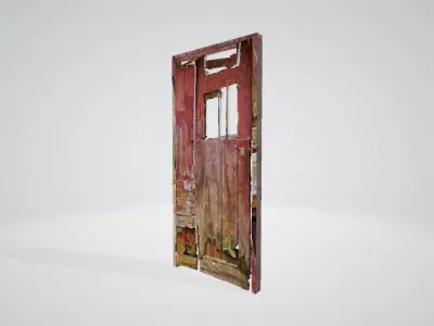 Broken Door 3D model