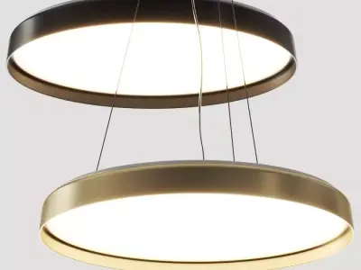 Luceplan Compendium Plate Pendant Lamp 3D model