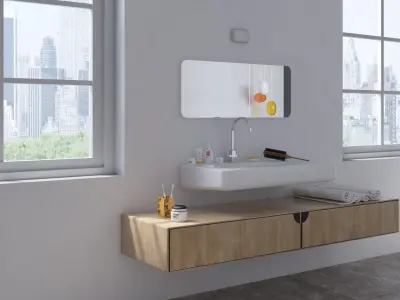 Modern Bathroom 2 3D model
