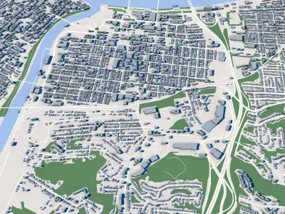 Cincinnati City Ohio USA 3D model