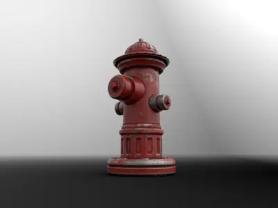 FIRE HYDRANT STREET ASSET Low-poly 3D model