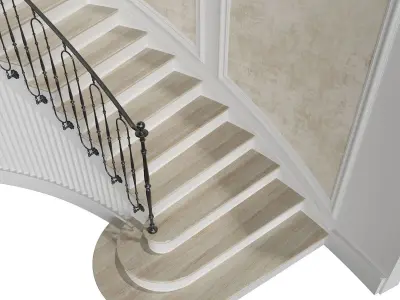 Classic stairs 5 3D model