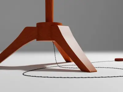 1950 Lamp Low-poly 3D model