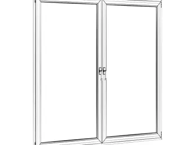 Metal Window 2214mm x 2100mm 3D model