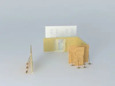 Film set house 3D model