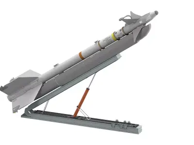 R-73 AA 11 Archer SeeDragon Launcher Low-poly 3D model