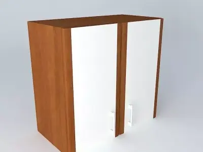 Cabinets wooden cabinet with two doors Free 3D model buy