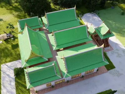 3d model thaihouse group 9 Low-poly 3D model