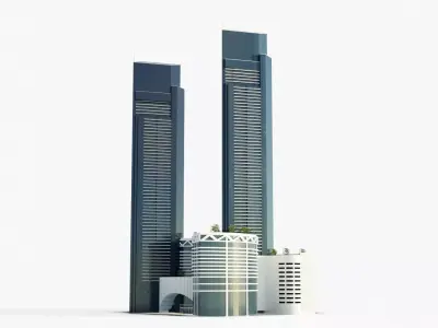 Sumou towers - Saudi arabia jeddah 3D model