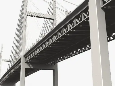 Yokohama Bay Bridge 3D model