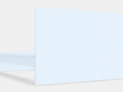 MALM High bed frame 3 Low-poly 3D model