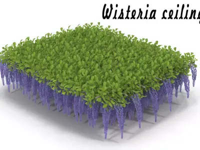 Wisteria ceiling 3D model
