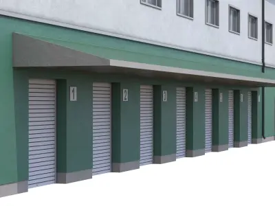 5 Industrial Buildings Collection 3D Model Pack