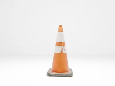 Traffic Cone  Low-poly 3D model 3D model