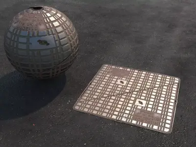 Manhole Covers Texture