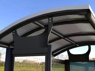 Bus Stop Shelter 3D model