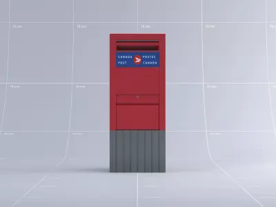 Toronto Mail Box 01 3D model