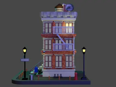 Apartament lighthouse 3D model