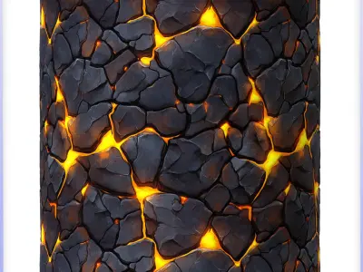 Stylized Lava Seamless Texture Texture