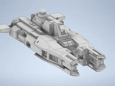 Mercury-II Sol Trans-gov Vessel 3D print model