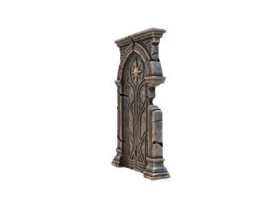 Ancient Star Portal Low-poly 3D model