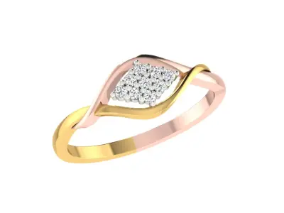 Women Ring  Render 3dm STL OBJ FBX Details 3D print model 290