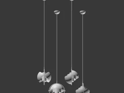 Gubi Multi Lite Pendant Louis Weisdorf 3D model