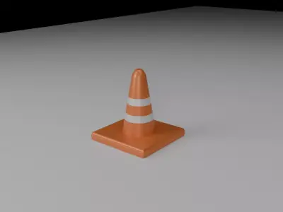 Low Poly Road Safety Props Pack for Games and AR VR Low-poly 3D model