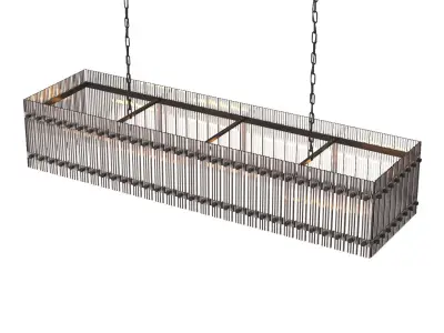 San Marco Rectangular Chandelier 54 in 3D model