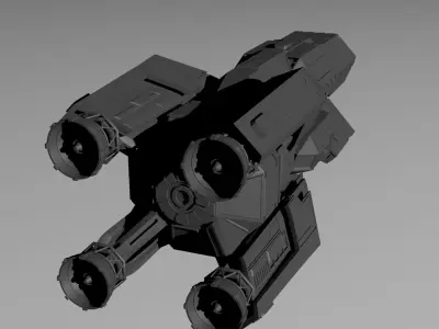 Expanse FN Pella - MCRN Light Cruiser 3D print model