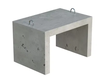 Industrial Concrete Product Low-poly 3D model
