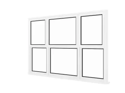 White Window 05 3D model