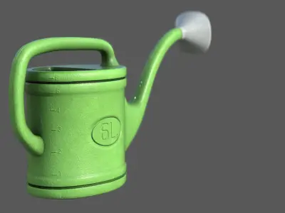 Watering Can Low-poly 3D model