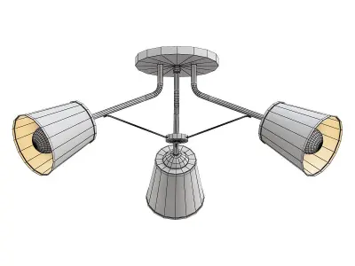 toplight-persis-tl1256d-03bk three light ceiling fixture 3D model
