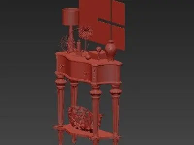 chest of drawers 3 3D model