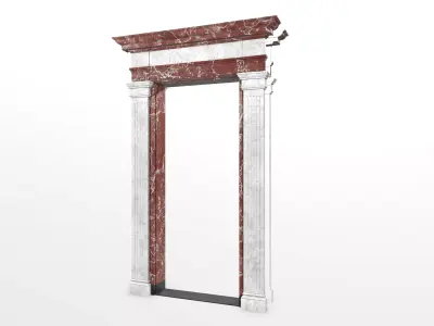 Marble  doorframe Low-poly 3D model