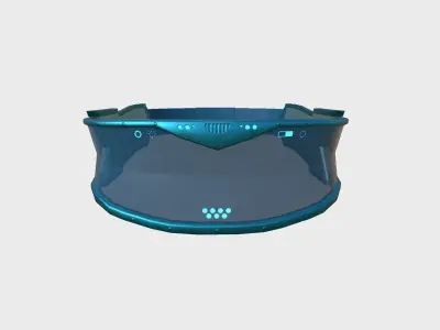 SciFi Glasses C04 Blue - Character Design Fashion Low-poly 3D model