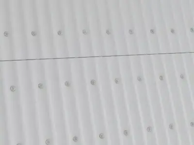 Painted Corrugated Metal PBR Seamless Texture