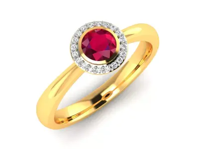 Women Ring  Render 3dm STL OBJ FBX Details 3D print model 218