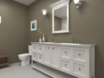 Bathroom 01 3D model