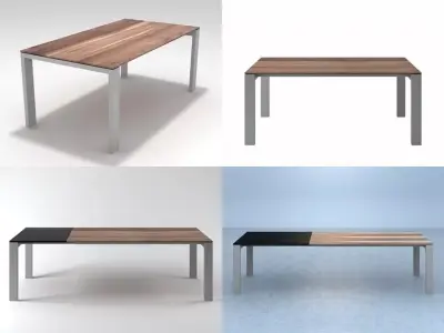 Bono four different dining tables 3D model