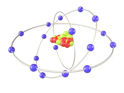 Chlorine Chemical Element v2 003 Low-poly 3D model