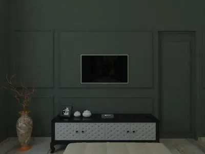 modern bedroom 3D model