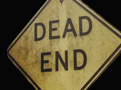 street sign Low-poly 3D model