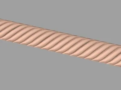 European furniture 3D relief models for CNC wood engraving E217 3D model