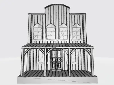 Wild west restaurant 3D print model