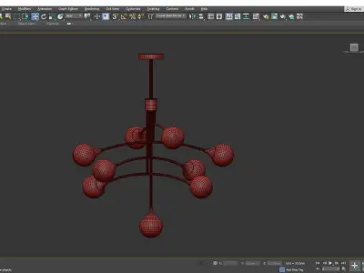 MAYLIN chandelier Low-poly 3D model