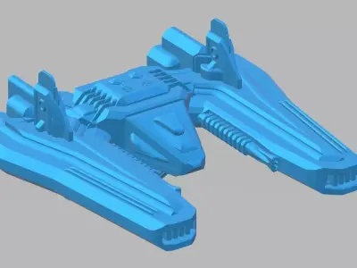 CS3-082023 Concept Starfighter 3D print model