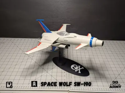 Space Wolf SW-190 -STL files for 3D printer- captain harlock 3D print model